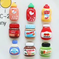 10PCS Resin Colorful cartoon drink bottle Scrapbook Flatback 3D food Figurine DIY Decor Crafts