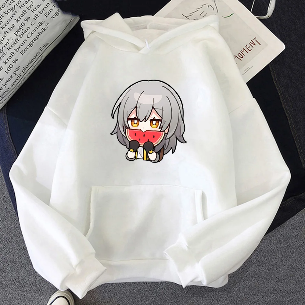 Honkai Star Rail Trailblazer Hoodies Women Kawaii/Cute Manga Graphic Long Sleeve Soft Sweatshirts Fleece Slight Strech Clothes