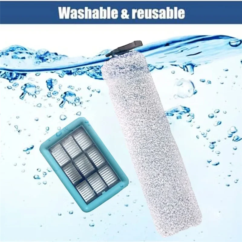 Фильтр с роликовой щеткой для Bissell Crosswave HF2/3845N/3831, сменный щетковый фильтр, бытовой инструмент для подметальной машины
