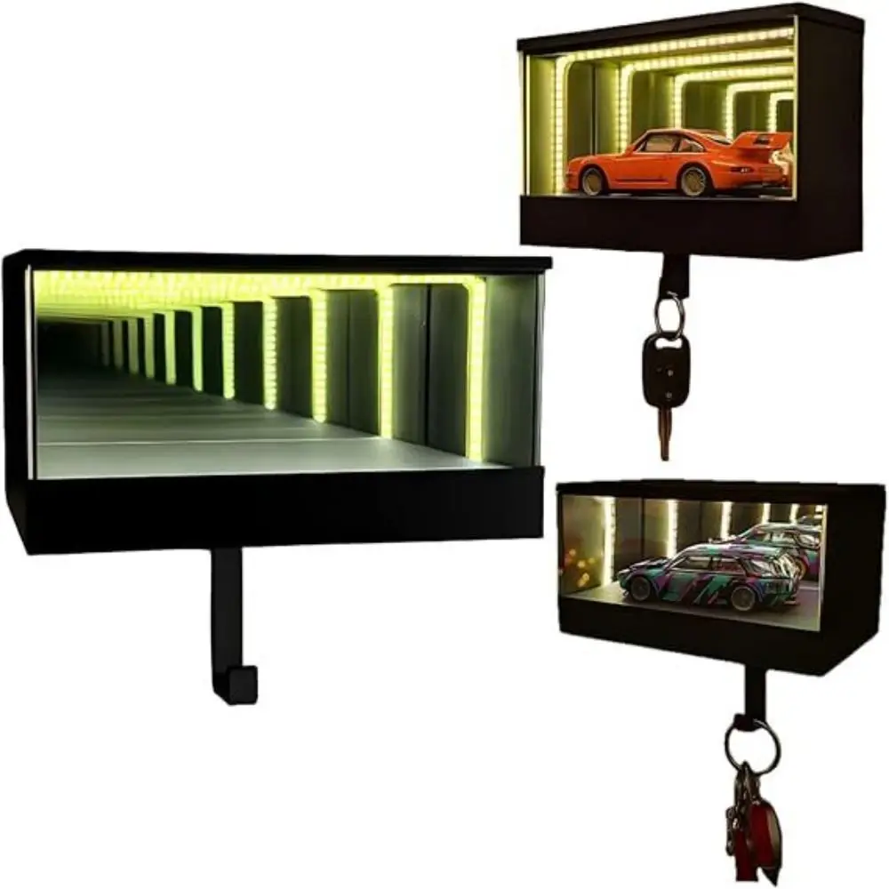 

Multifunctional Car Garage Key Holder Funny with Opening Door Car Key Hook Rack Wall Mount Easy Installation Key Rack Keychain