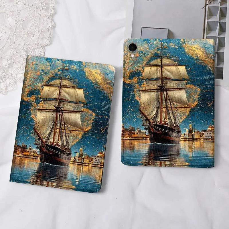 

Pointer Ship Creative Pattern For Samsung Galaxy Tab S11 A11 A9 A8 S6 A 10.1 A7 10.4 Plus 2025 2023 Tablet Case Gift
