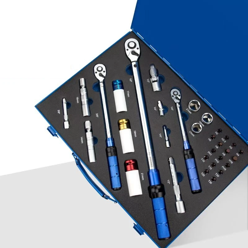 33Pcs Torque Wrench Set Car Repairing Tool Kit Durable Use Hand Tool Box User-friendly Tool Set