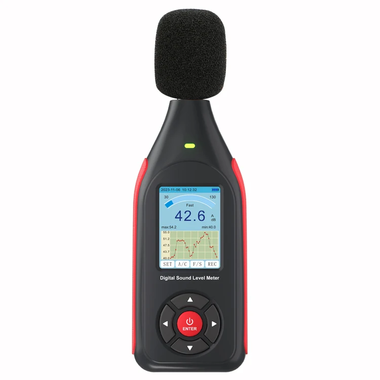 NEW GM1355B Digital Sound Level Meter 30~130 DB(A) Noise Audio Volume ing Test with LCD Backlight