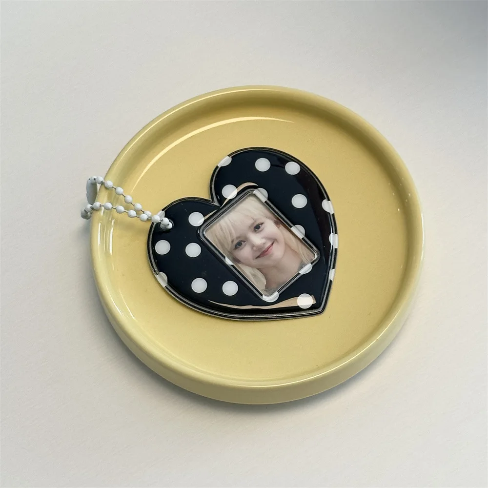 INS Photocard Holder 1 inch ID Photo Storage Display Kpop Idol Photo Card Holder Pendant Keychain Bag Ornaments Fans Gift image 2