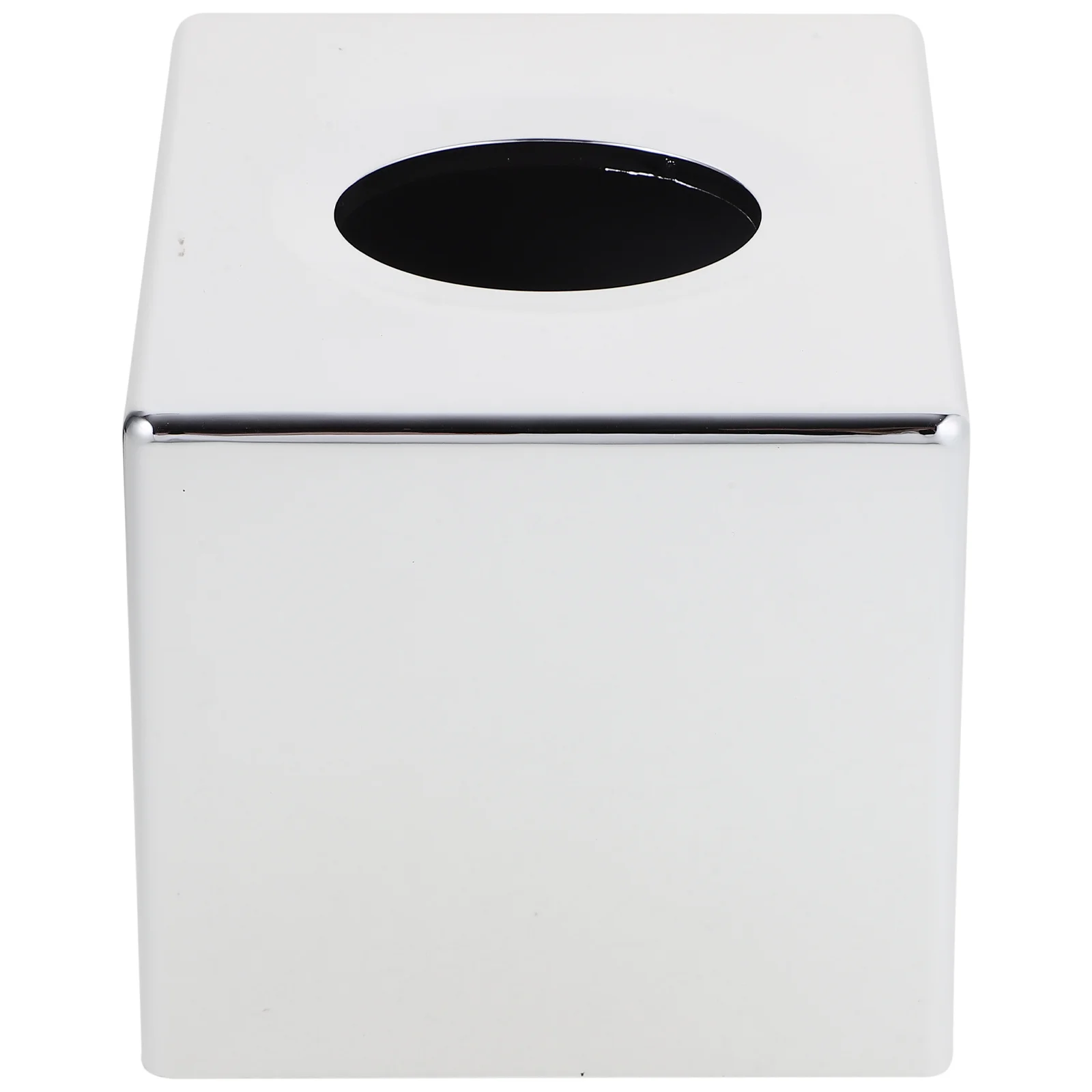 

Electroplating Tissue Box Cover Square Plastic Napkin Holder Modern Bathroom Household Organizer Rectangular Facial Tissue