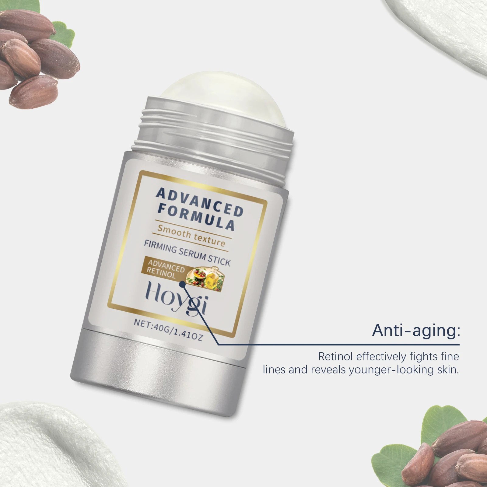 HOYGI Retinol Straffungsstift Anti-Falten Lifting Straffende Creme Hyaluronsäure Feuchtigkeitsspendende Glättende Feine Linien Gesichtscreme – Detail 7