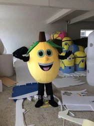 Christmas Yellow Lemon Mascot Costumes Fruit Mascot Costumes Halloween Costumes Chirstmas Party Adult Size Fancy Dress
