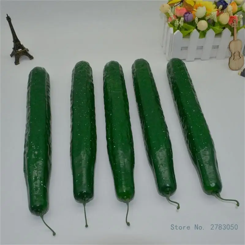 Simulations Vegetable Realistic NoWithering Wear-resistance Photography Props Simulations Cucumbers Model for Dining