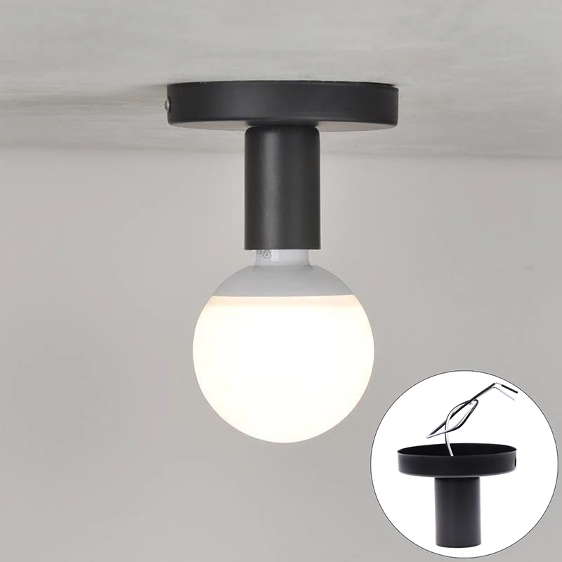 Ceiling Light Retro Industrial Metal E27 Ceiling Lamp For Living Room Balcony Study Dining Room Bedroom Aisle Home Decoration