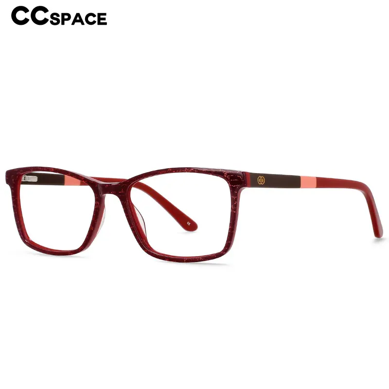 

54553 High Quality Acetate Glasses Frame Fashion Brand Designer Luxury Square Men Women Optical Eye Prescription Mirror