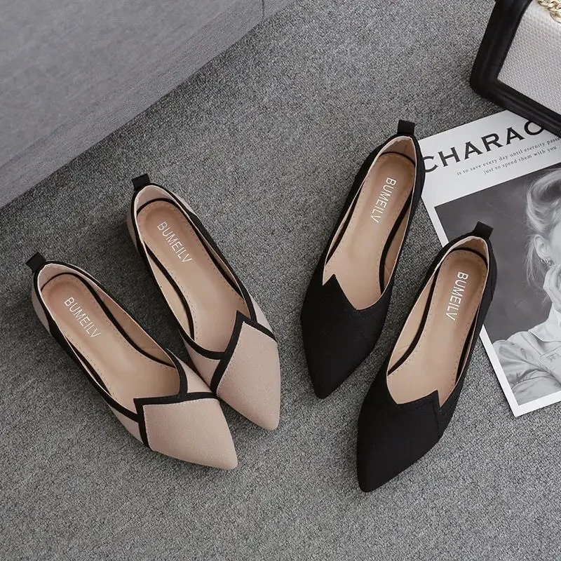 Woman Flats Stylish Shoes for Women Casual Chic and Elegant Korean Style On Offer Sale Comfortable Popular Trend Young