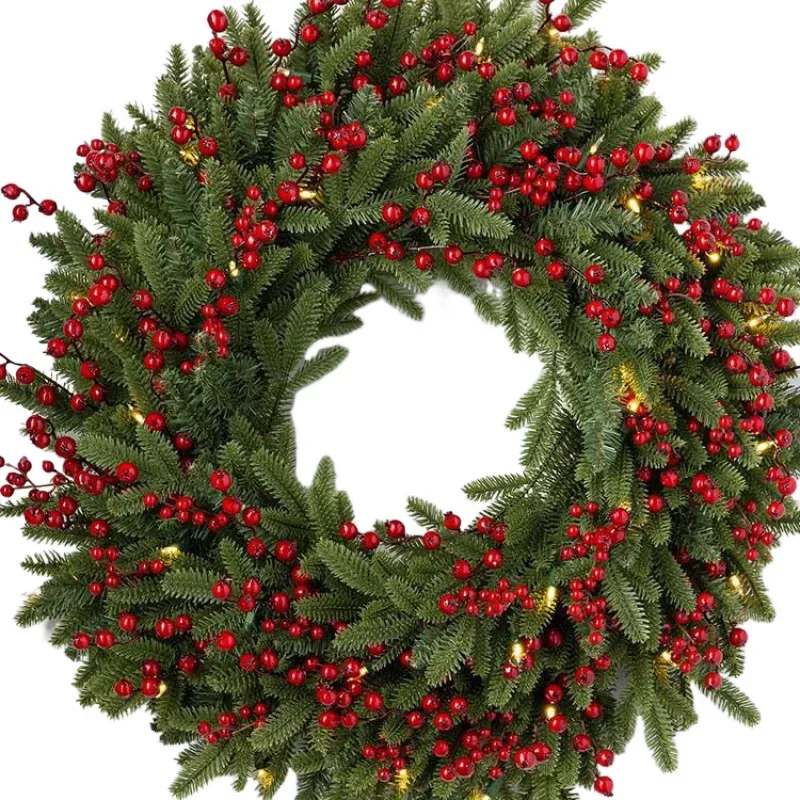

Christmas wreath//Door hanging rattan ring. Rice rattan, tree window Christmas decoration supplies