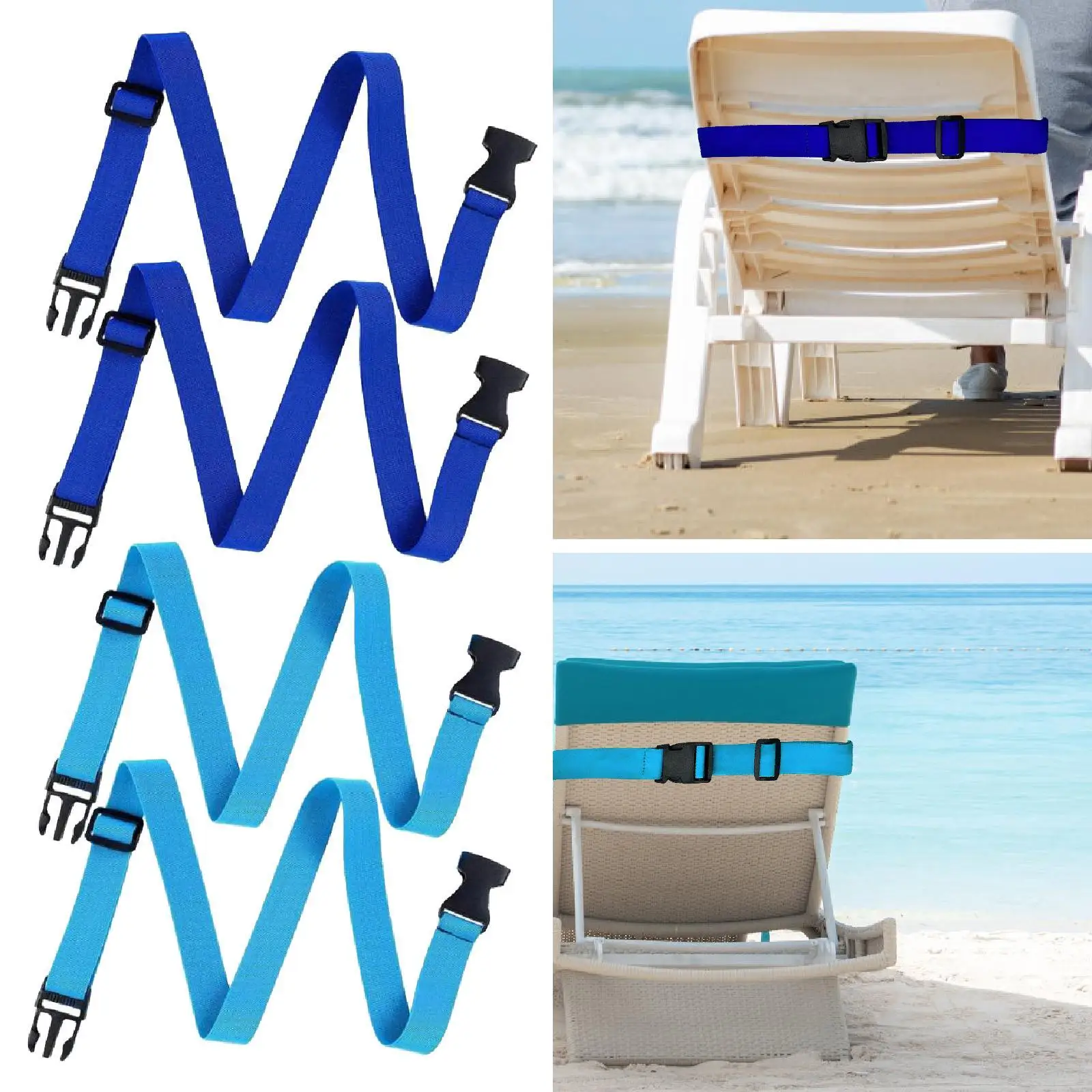 2 pezzi sedie da spiaggia fasce per asciugamani allungabili clip porta asciugamani cinghie elastiche portatili antiscivolo per forniture per feste in nave vacanze