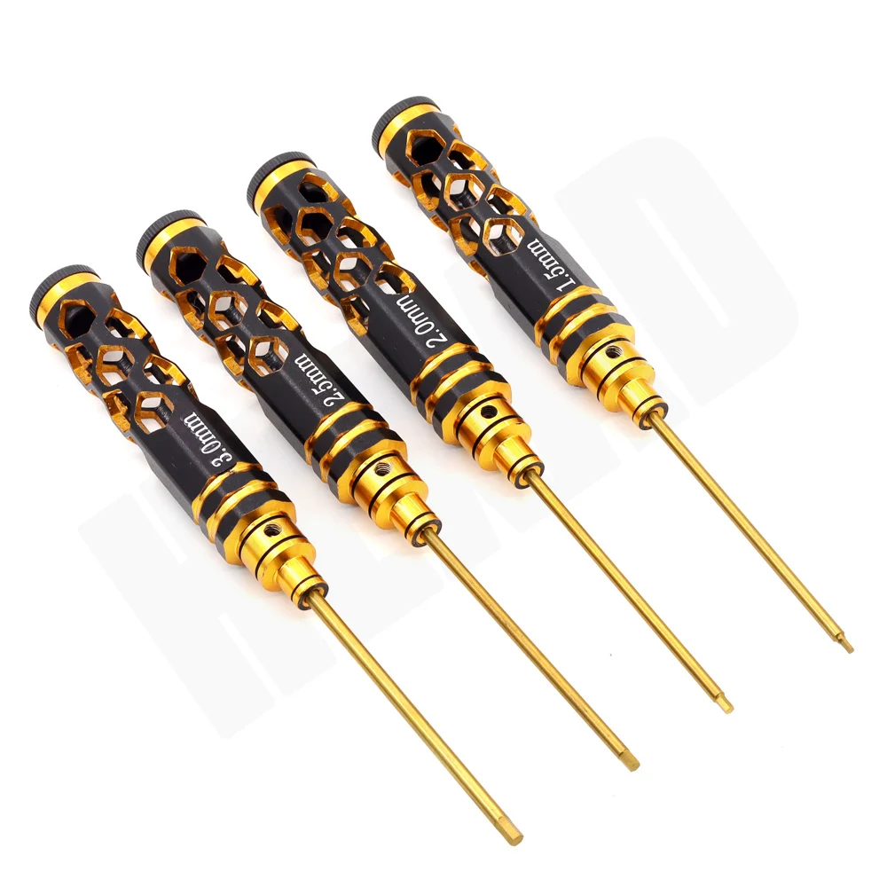 Hex Screw Driver Screwdriver Set 1.5mm 2.0mm 2.5mm 3.0mm for Racing Drone Helicopter Cars Boat RC Parts Honeycomb Molding