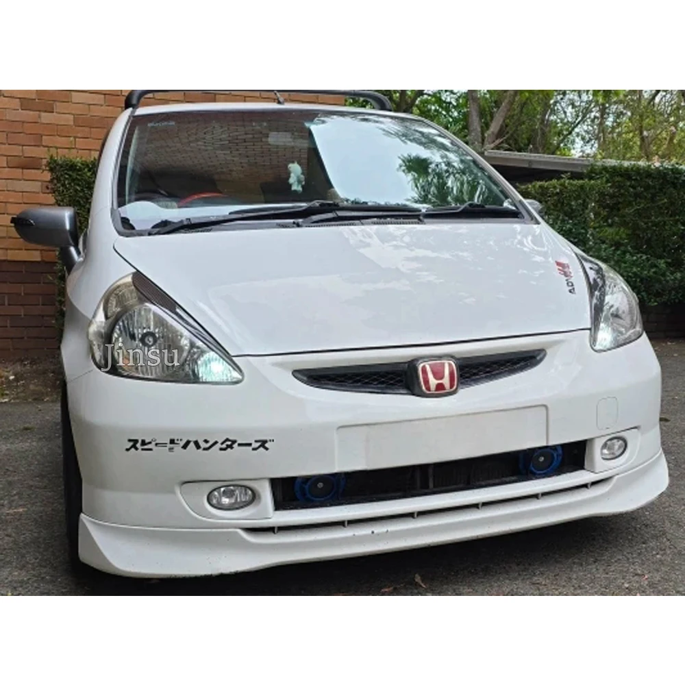 Real Carbon Fiber Headlights Decorative Sticker Eyebrows for Honda FIT JAZZ 2001 - 2008 Front Lamp Cover Eyelids Car Accessories view 4