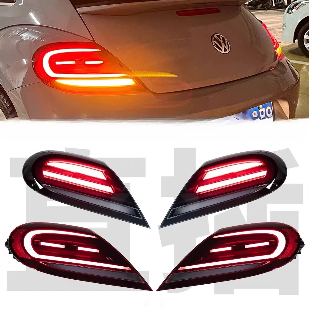 

Dedicated to Volkswagen Beetle Tail Light LED Assembly Upgrade Flow Turning Welcome Plug and Play Rear Tail Light