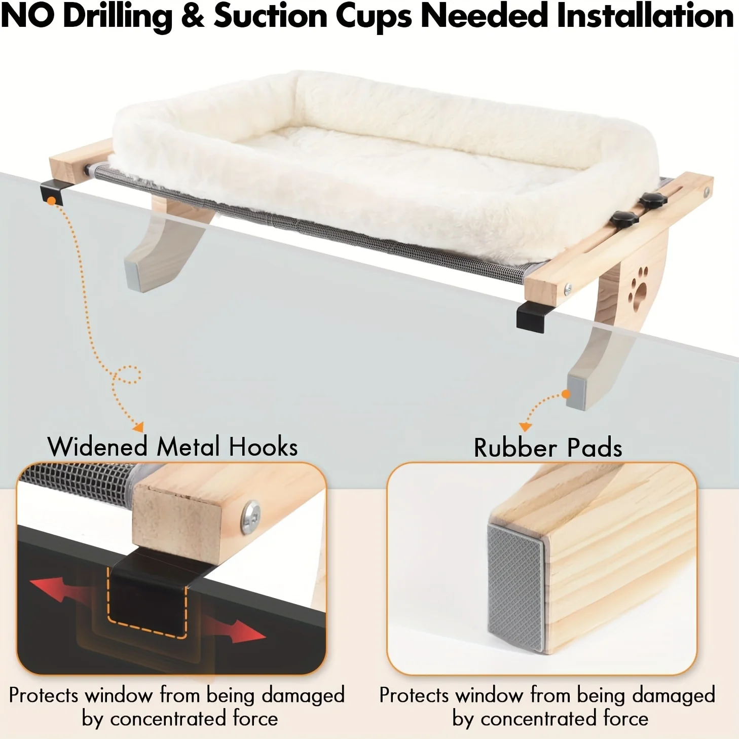 Thumbnail 4 - #5 Latest Window Mounted Cat Hammocks Offers