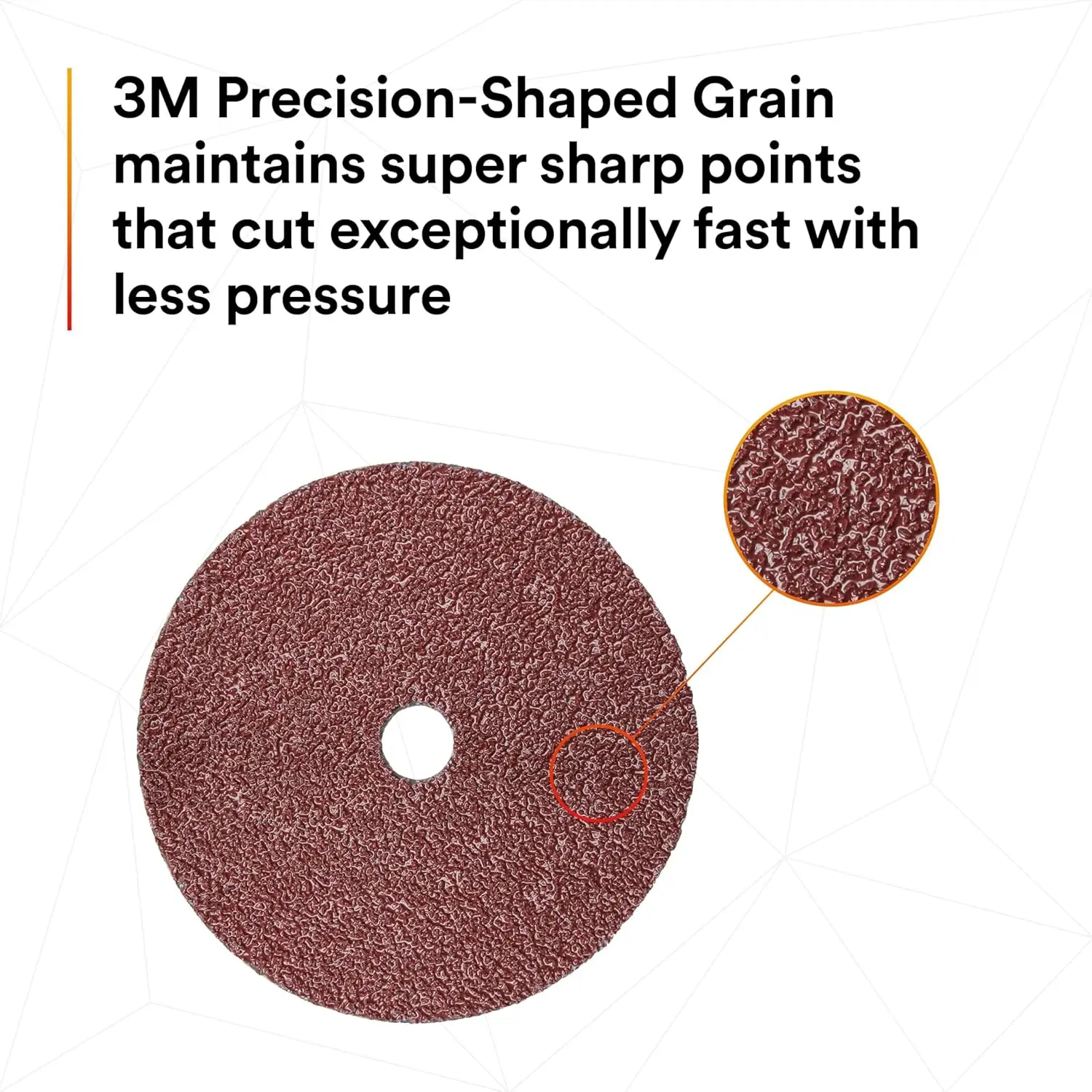 Disc 982C, Pack of 25, 4-1/2 in, TN Quick Change, 60+ Grit Precision-Shaped Grain Abrasive Discs, for Heavy Grinding, Deburring,