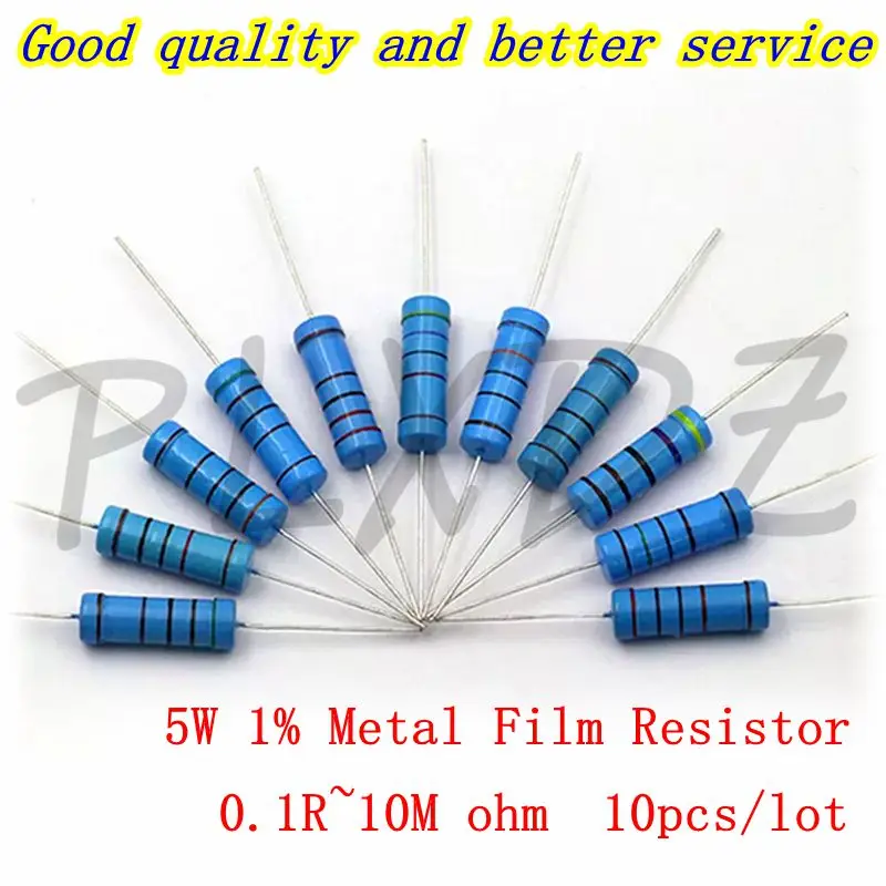 10 sztuk 5W 1% metalowa rezystor z folii 0,1r ~ 10M 0,47r 100R 220R 330R 1R 2R 1K 1.5K 2.2K 3.3K 3.9K 4.7K 10K 22K 47K 100K 470K 1M ohm