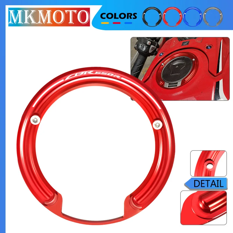 

Motorcycle CNC Fuel Tank Filler Oil Cap Protecting Decorative Ring Cover Protector For Honda CBR650F 2014-2018 CBR650R 2019-2023