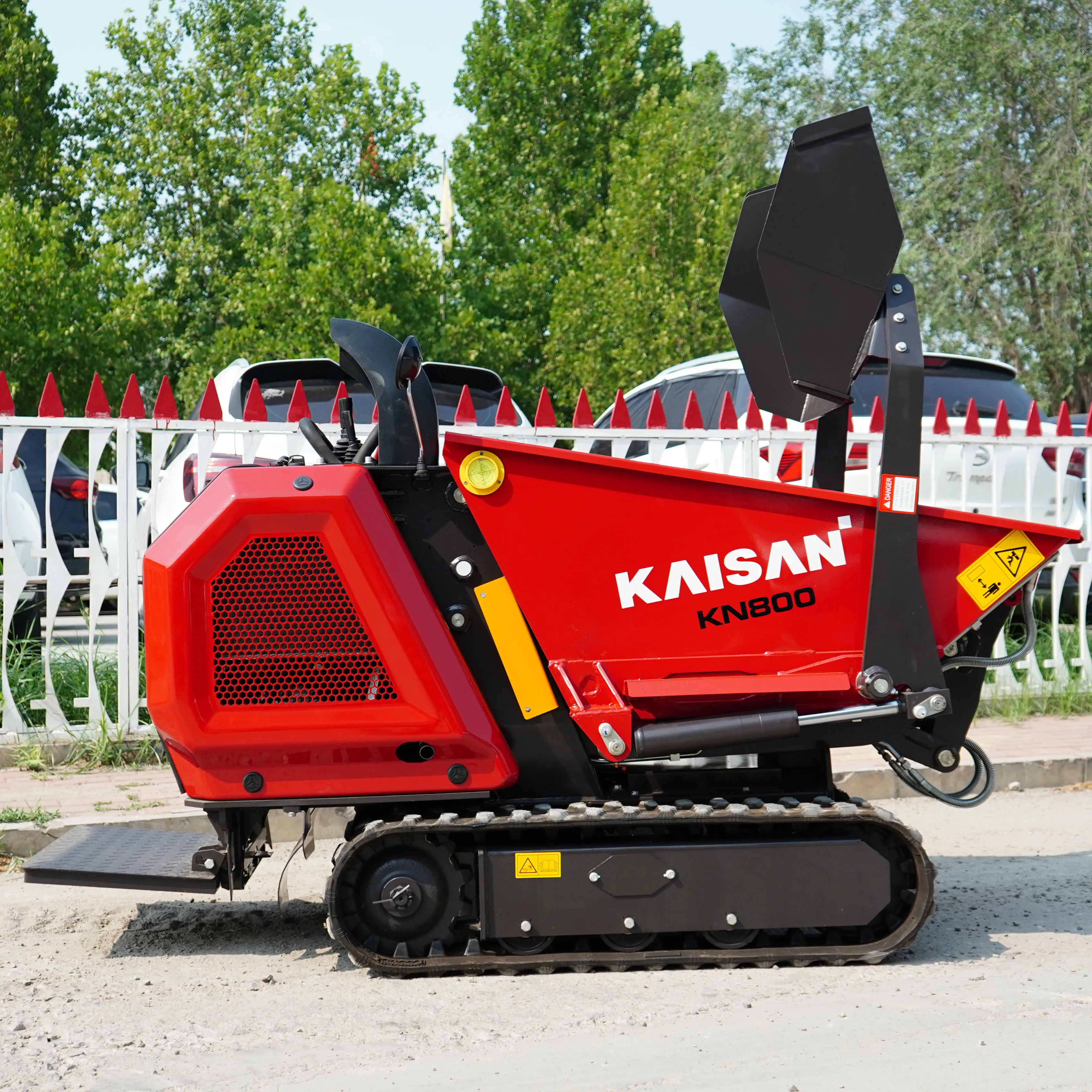 Durable 0.8 Ton Mini Crawler Dumper Material Handling Loader for Building Site Farm Green Space