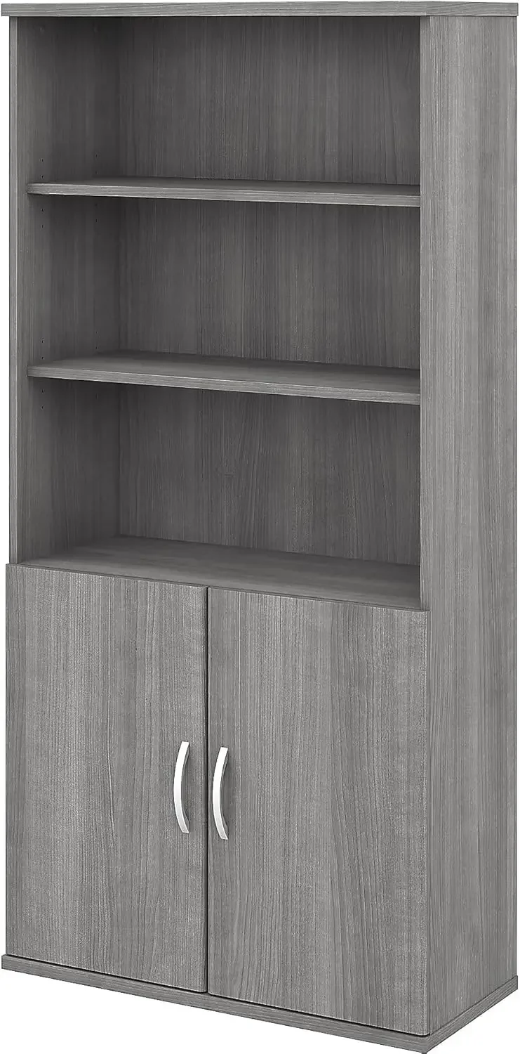 5-Shelf 73-Inch H Bookcase, Platinum Gray