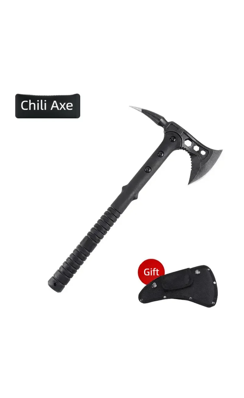 Machado ao ar livre de vendas diretas da fábrica, machado de corte de montanha, machado de corte de lenha, equipamento de campo, machado de batalha, machado de corte de montanha