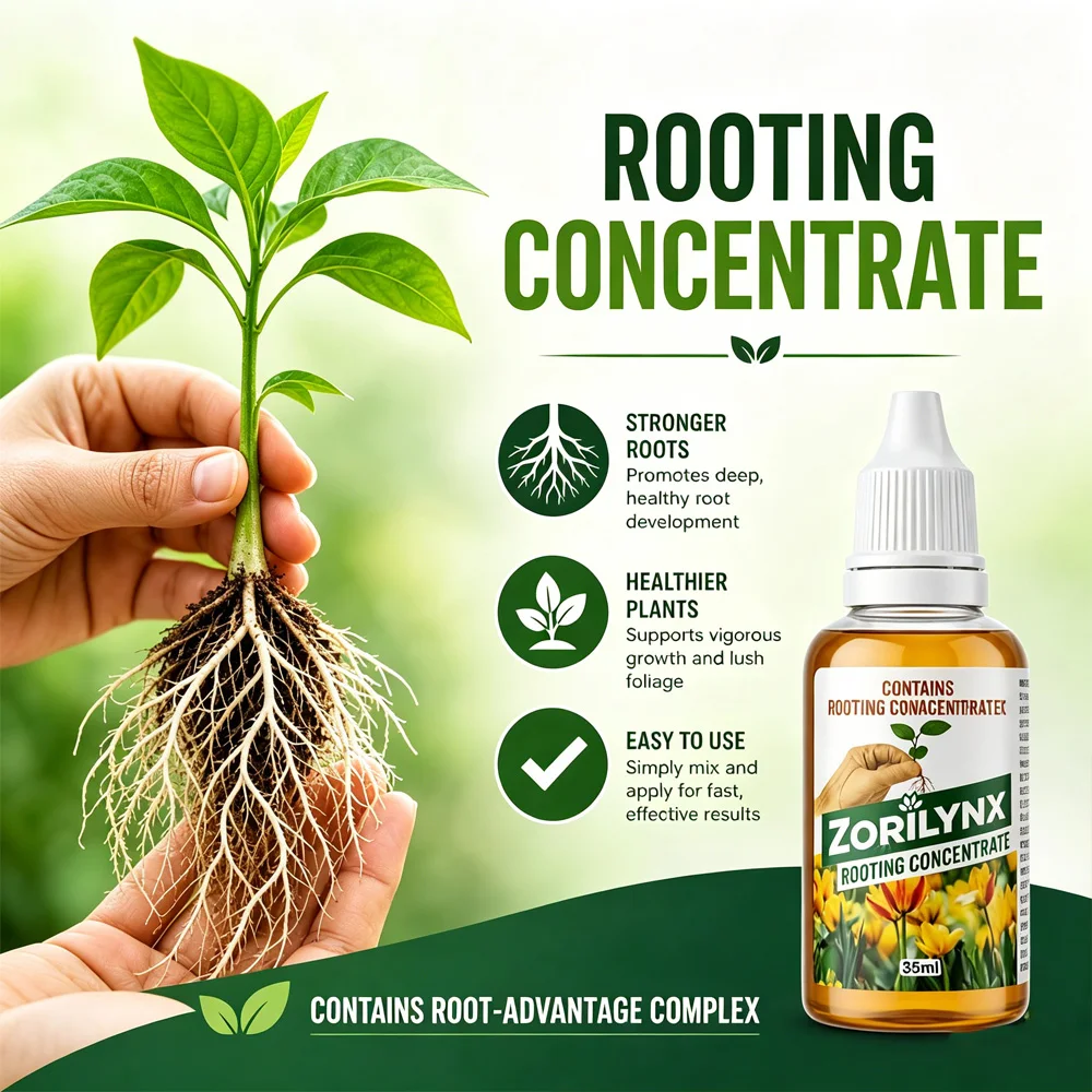 Hormona de Enraizamiento Líquida Concentrada de 35 ml para Esquejes de Plantas, Estimulador de Enraizamiento Rápido, Fertilizante, Herramienta de Propagación ZORILYNX