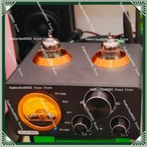 Bluetooth 5.0 Vacuum Tube 200W Power Amplifier, Optical Fiber Coaxial Computer USB Sound Card U Disk Full Decoding Brave VU Head