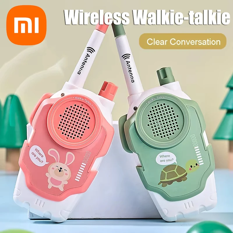 Xiaomi 2Pcs Children Walkie-Talkie Toys Parent-Child Interaction Walkie Talkies Range Two Way Receiver Kids Christmas Gifts