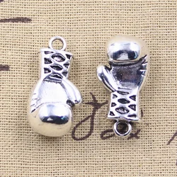 3pcs Charms 3D Boxing Glove Fist 28x15x13mm Antique Silver Color Pendants DIY Crafts Making Findings Handmade Tibetan Jewelry