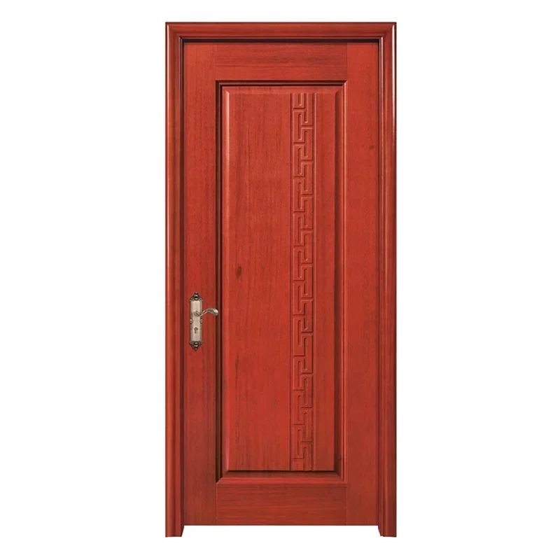 China Manufacture High Quality Modern Wood Door Designs Solid Wood Entrance Door