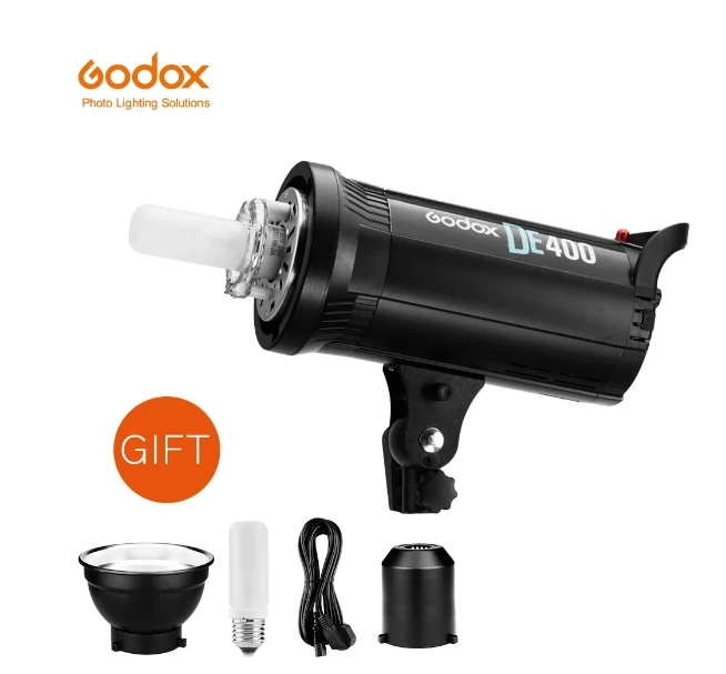 

Godox DE400 Studio Flash Light 400W GN65 Compact Strobe Lighting Photography Lamp Head 400Ws