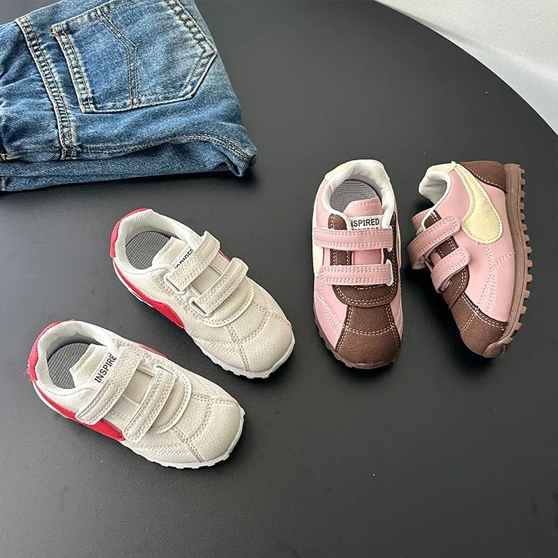 

Обувь для скейтбординга для мальчиков и девочек, детские спортивные кроссовки на мягкой подошве в стиле ретро, мягкие эластичные кроссовки, новинка 2025 года, детская повседневная обувь, классическая