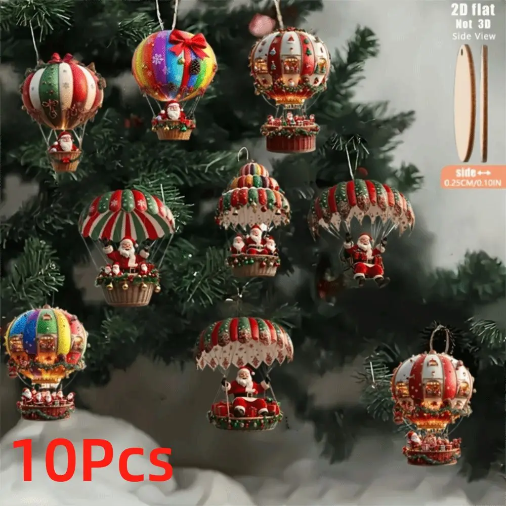 10Pcs Santa Claus Christmas Tree Hanging Portable Handmade Christmas Tree Decor Props Christmas Decor Garden Decorations