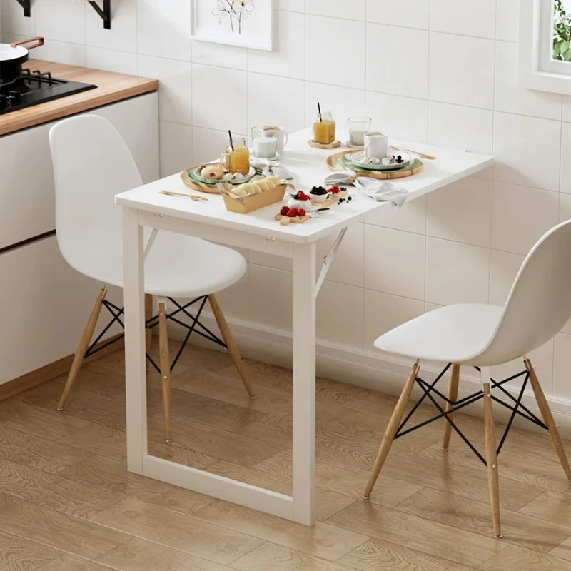 Wall Mounted Folding Table | Space Saving Foldable Dining Table | Compact Hidden Bar Stool | Home Office Wall Desk