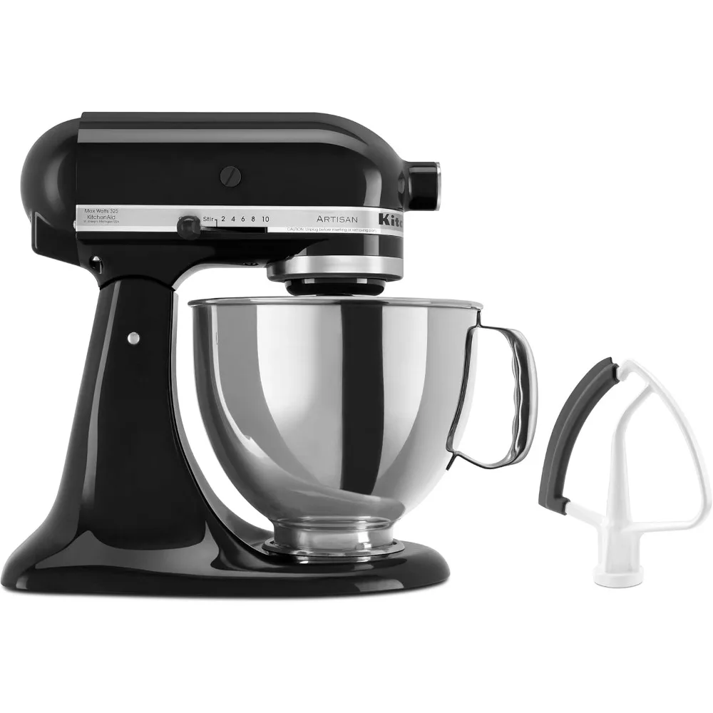 Value Bundle Artisan 5 Quart Stand Mixer,Tilt head,Stainless Steel,Adjustable Speed Control,Onyx Black