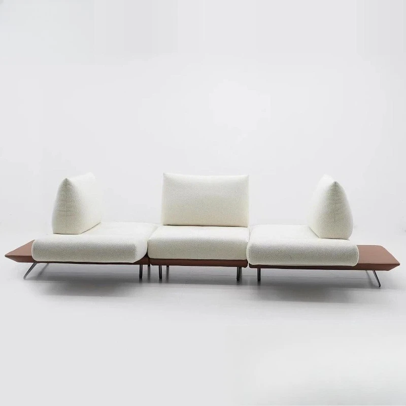 French Variety Dynamic Island Sofa Large Flat Floor Multifunctional Living Room Rotatable Sofa