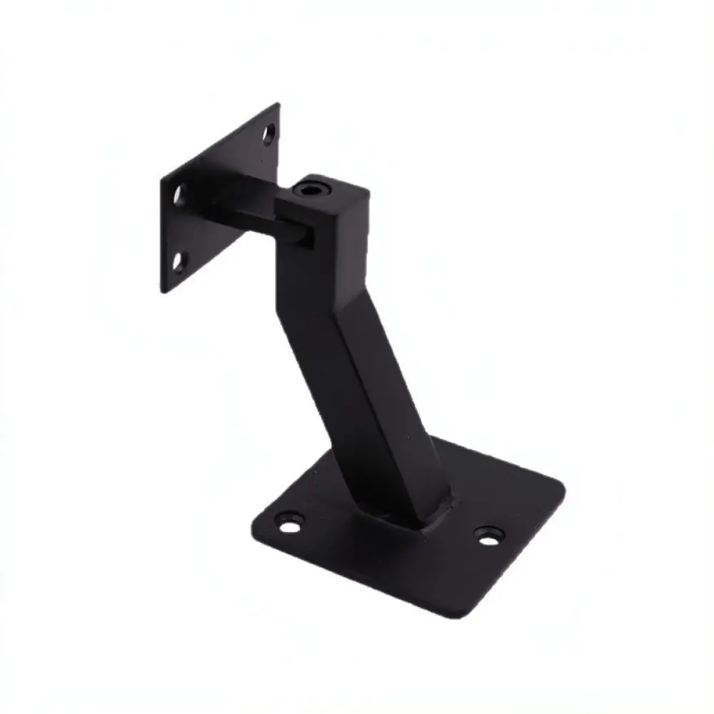 Stainless Steel Handrail Bracket Matte Black Support Wall Mount Rail Staircase Parts For For Siyuan Hardware Heavy Duty Base