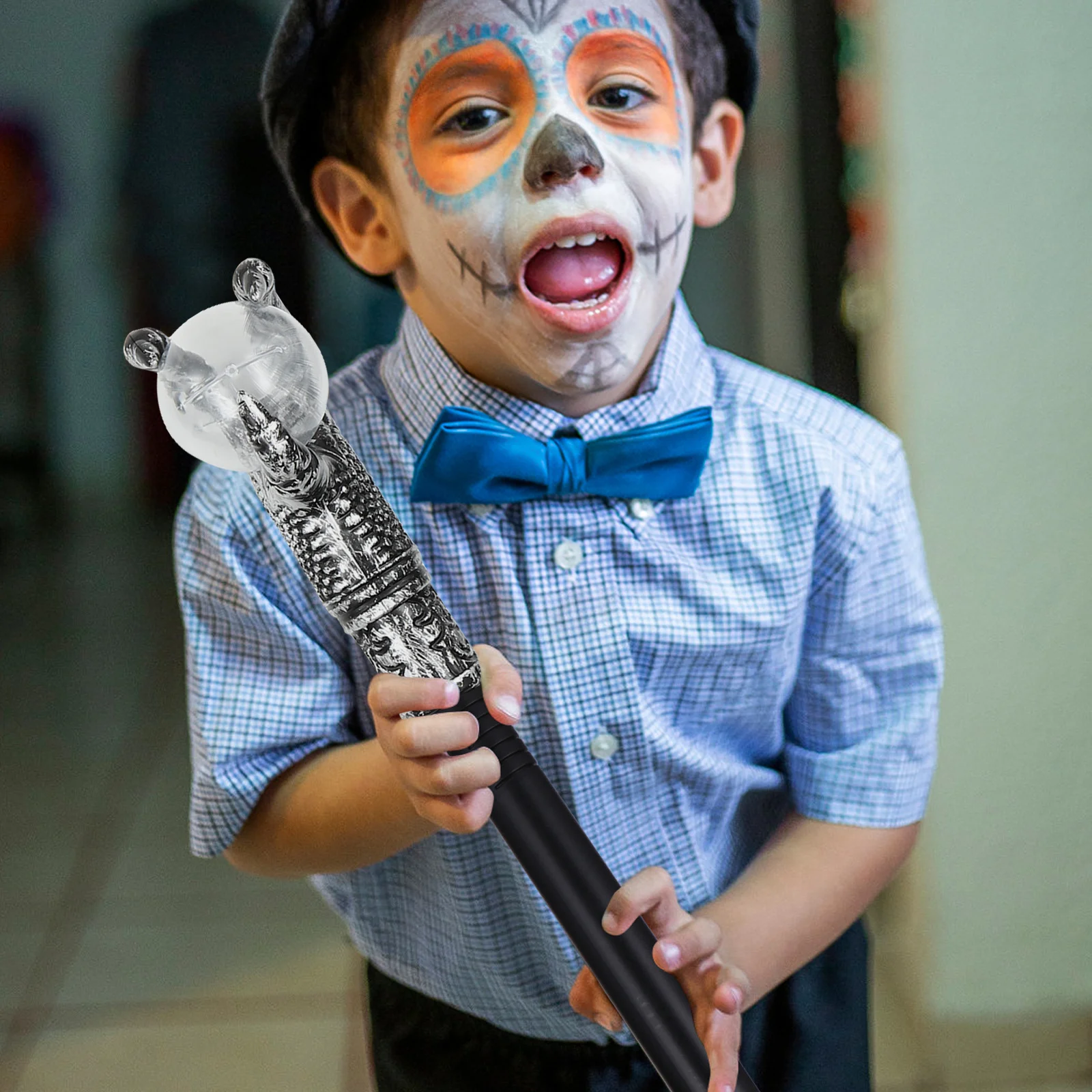 

Creative Scepter Halloween Costume Prop Plastic Cane for Stage Performance Cosplay Accessories Scepter Toy