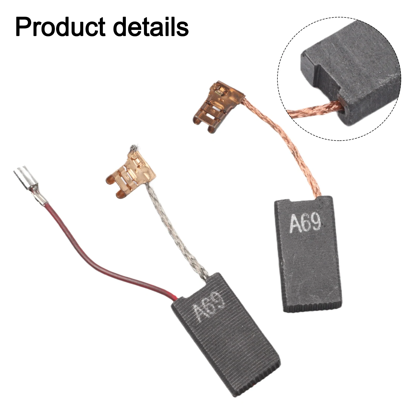 Replacement Carbon Brushes Pack of 2 for Bosch For 1617014144 1617014135 A69 6 3x12 5x23mm Compatible with for gsh for 5e Motor