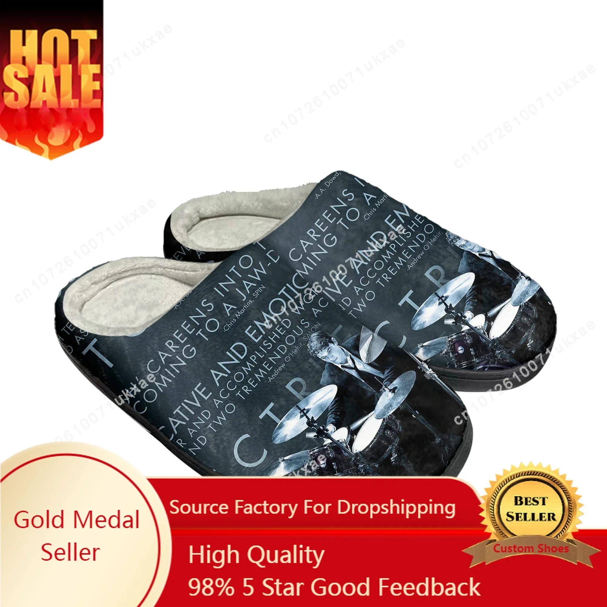 Whiplash Movie Home Cotton Slippers Mens Womens Drummer Plush Bedroom Casual Keep Warm Shoes Thermal Indoor Slipper Custom Shoe