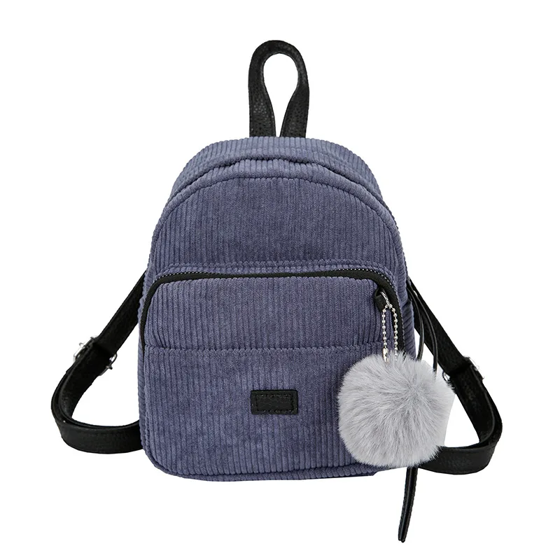 

Small Backpack Corduroy Solid Color Backpack Student Schoolbag School Bags Rugzak Kids Bag Plecak Mochila Escolar Kids Bags