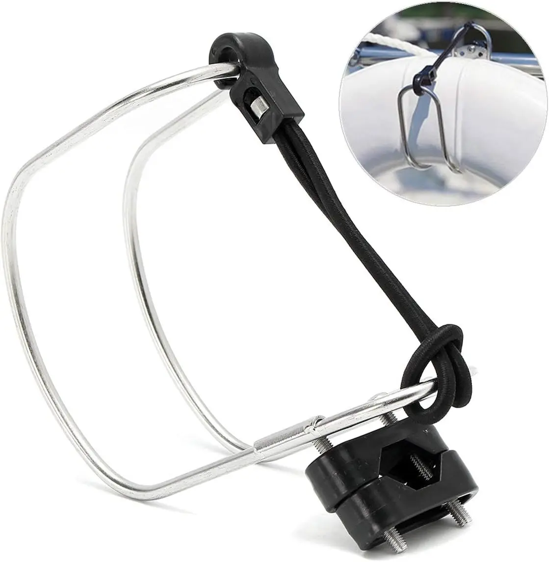 Soporte anillo salvavidas acero inoxidable compatible Rial 7/8~1 - imagen 3
