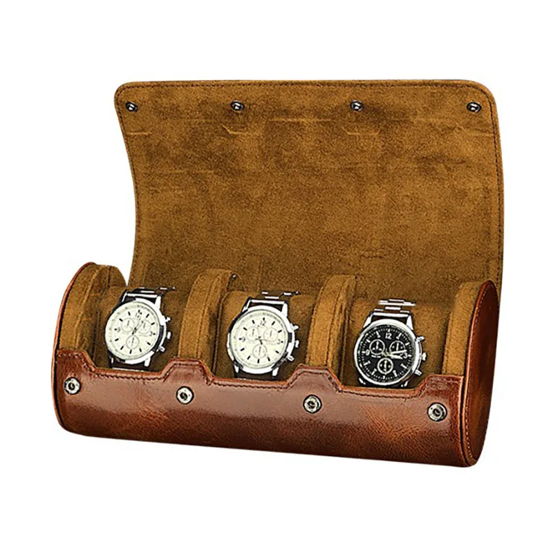 

Small Watch Box Organizer Leather Watch Boxes Storage Mechanical Wrist Watches Display Collection Portable Travel Bag Accessory