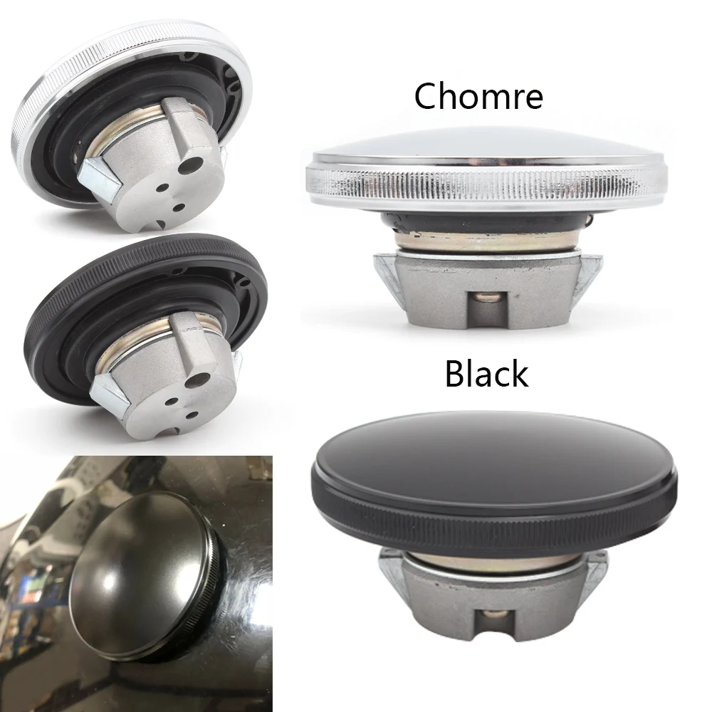 

For Harley Street 750 500 2015-2019 Custom Gas Lid Cover Motorcycle Fuel Tank Gas Cap Black Vented Oil Caps Cover Chrome/Black