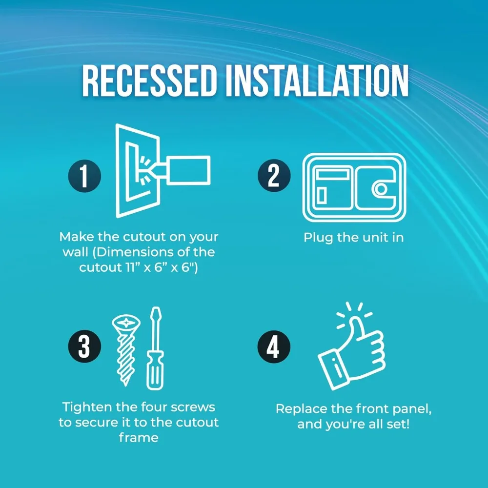 Sistema de vacío central – Unidad compacta de montaje en pared con manguera elástica de 35' y herramientas – Filtración tipo HEPA para vehículos recreativos, barcos y hogares pequeños