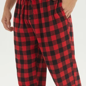 Herren Flanellpyjamas Sets Baumwollpyjama für Männer weiche Pyjama Set Lounge Pyjamas Hosen mit Taschen Flanellhemden 8 Hauptverkäufe Herren -Pyjama Kurzfilm - №1
