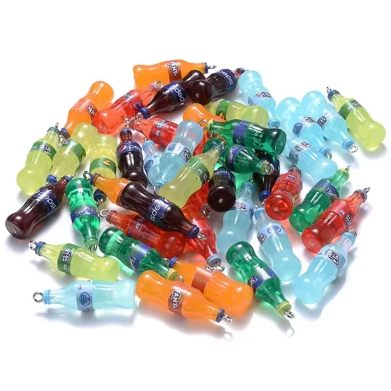 10 Stück Simulationsflaschen-Charms für Anhänger, DIY handgefertigter Schmuck für Ohrringe, Halskette, Schlüsselanhänger – Detail 5
