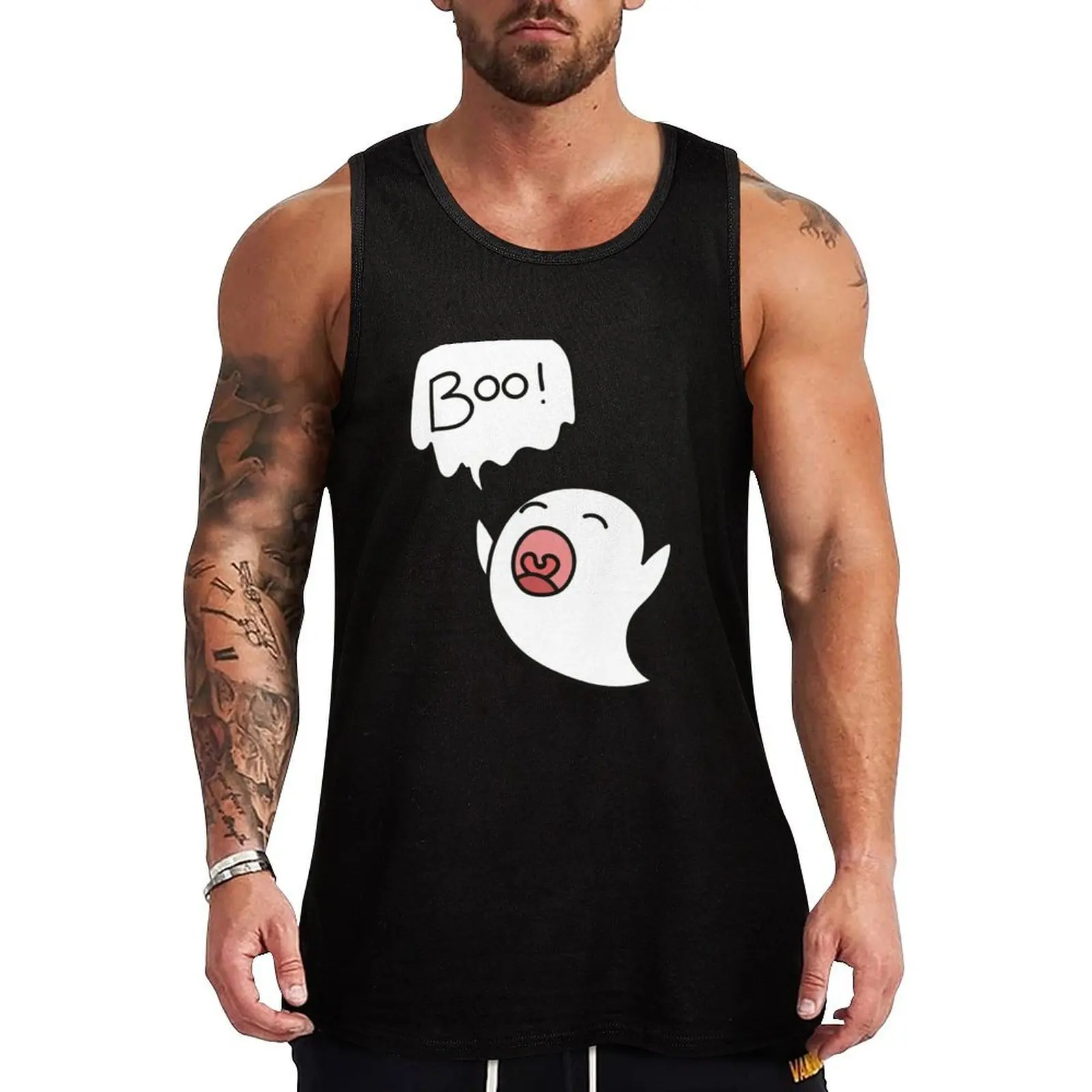 

You want this adorable ghost Tank Top Pattern Graphic Tank Top Geometric Print Sleeveless